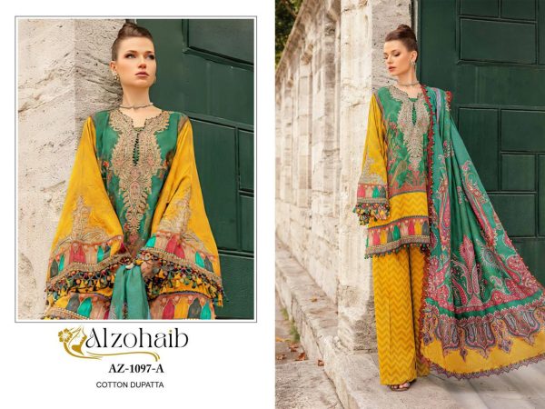 ALZOHAIB AZ 1097 A COTTON SUITS WHOLESALE