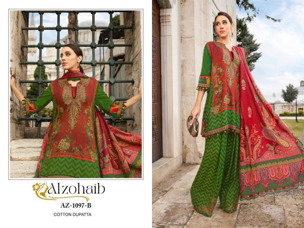 ALZOHAIB AZ 1097 B COTTON SUITS WHOLESALE