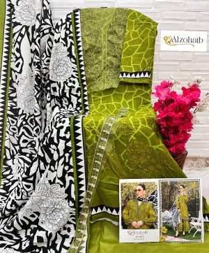 ALZOHAIB AZ 1100 A PAKISTANI COTTON SUITS