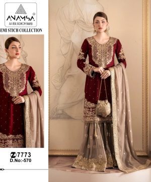 ANAMSA 570 PAKSTANI SUITS WHOLESALE