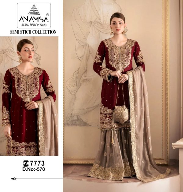 ANAMSA 570 PAKSTANI SUITS WHOLESALE