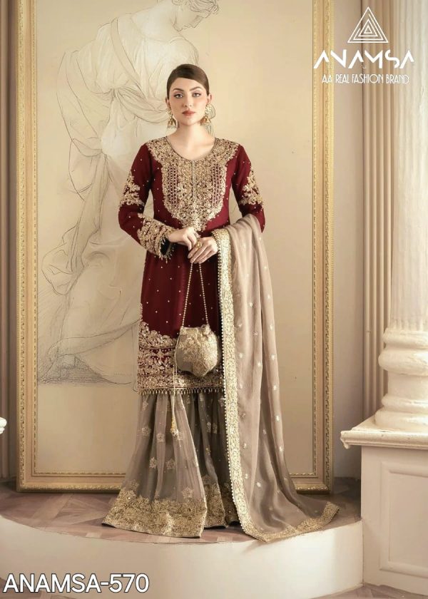 ANAMSA 570 PAKSTANI SUITS WHOLESALE