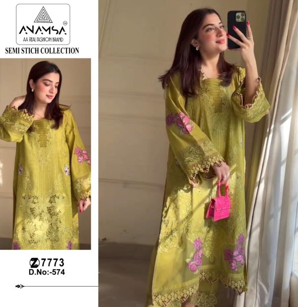 ANAMSA 574 PAKISTANI SALWAR SUITS