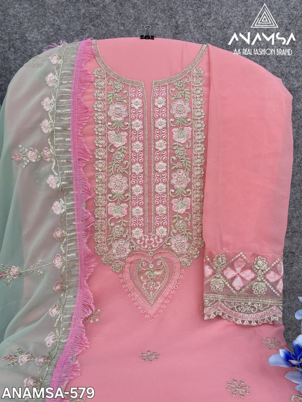 ANAMSA 579 PAKISTANI SUITS WHOLESALE