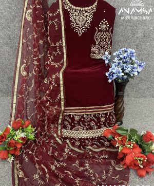 ANAMSA 585 VELVET SALWAR KAMEEZ MANUFACTURER