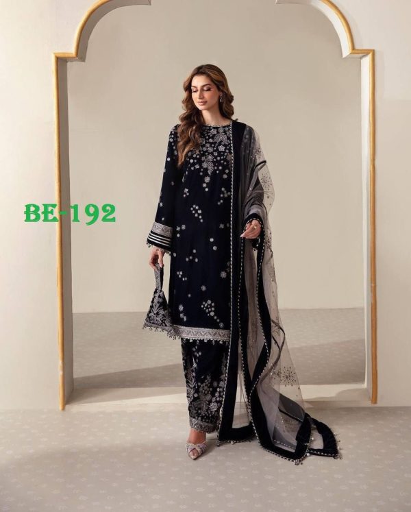 BE 192 VISCOSE VELVET SALWAR SUITS IN INDIA