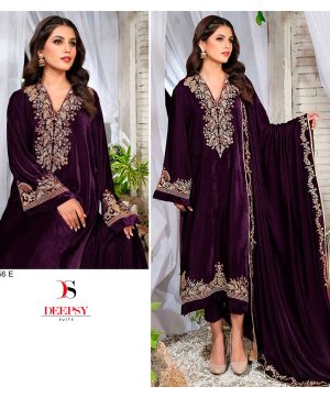 DEEPSY SUITS D 2156 E VELVET SALWAR SUITS