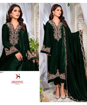 DEEPSY SUITS D 2156 F VELVET SALWAR SUITS