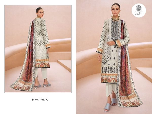 EZRA 1017 A COTTON SALWAR SUITS WHOLESALE