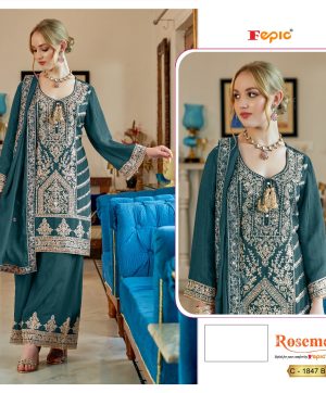 FEPIC C 1847 B ROSEMEEN PAKISTANI SUITS