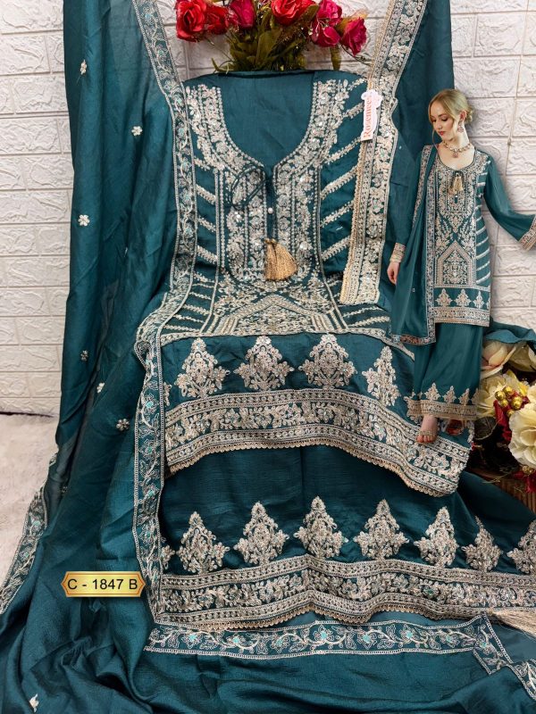 FEPIC C 1847 B ROSEMEEN PAKISTANI SUITS