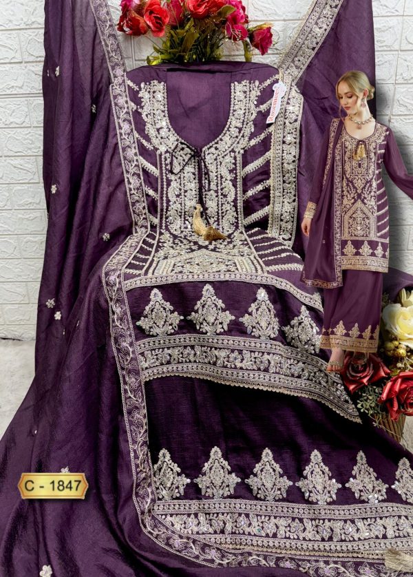 FEPIC C 1847 ROSEMEEN PAKISTANI SUITS