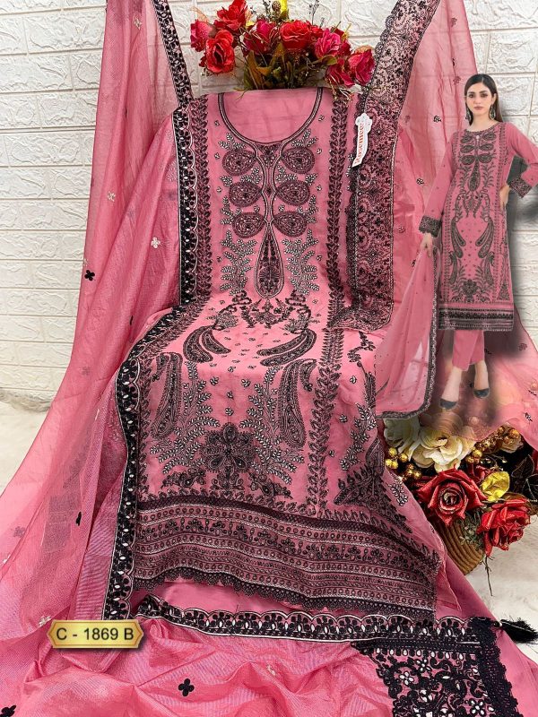 FEPIC C 1869 B ROSEMEEN PAKISTANI SUITS