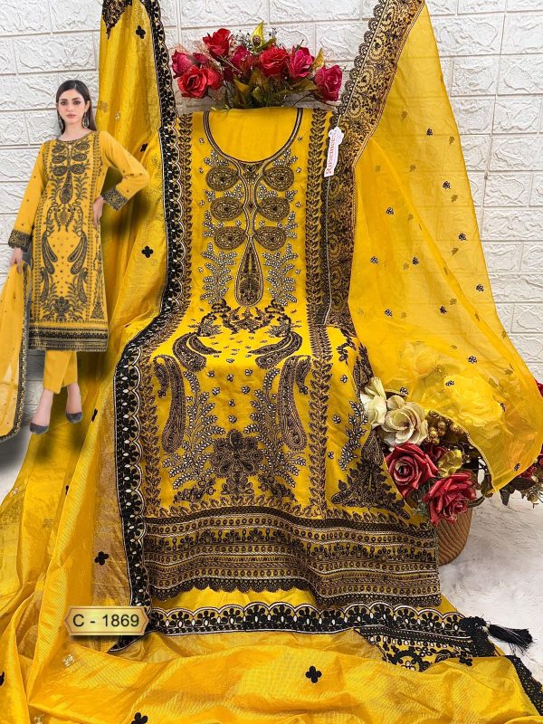 FEPIC C 1869 ROSEMEEN PAKISTANI SUITS