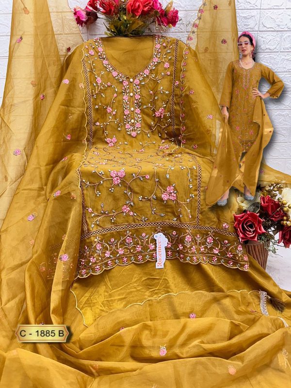 FEPIC C 1885 B ROSEMEEN PAKISTANI SUITS