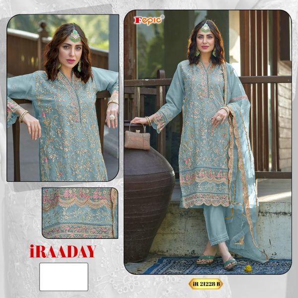 FEPIC IR 21228 B IRAADAY PAKISTANI SUITS IN INDIA