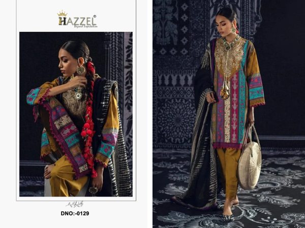 HAZZEL 0129 COTTON SALWAR SUITS IN INDIA