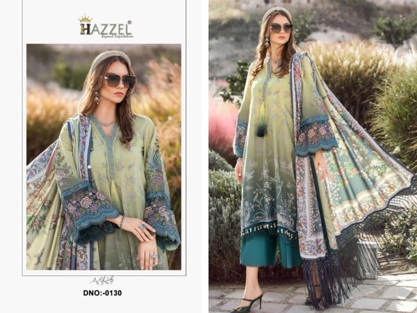 HAZZEL 0130 COTTON SALWAR SUITS WHOLESALE