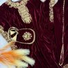 HK 1679 DESIGNER VELVET KAFTAN SUITS