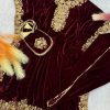 HK 1679 DESIGNER VELVET KAFTAN SUITS