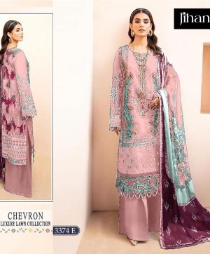 JIHAN 3374 E CHEVRON LAWN COLLECTION SUITS