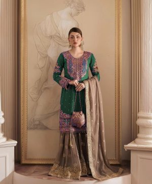 KD 1486 B DESIGNER TOP SHARARA WHOLESALE