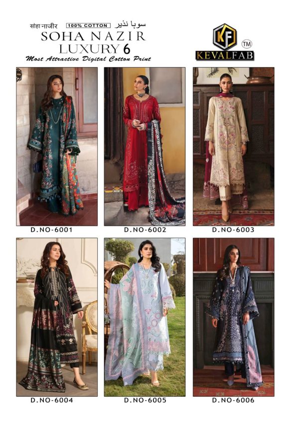 KEVAL FAB SOHA NAZIR VOL 6 WHOLESALE