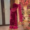 LC 908 A DESIGNER VELVET PAKISTANI SUITS