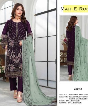 MAAH E ROOH 4142 B PAKISTANI SUITS IN INDIA