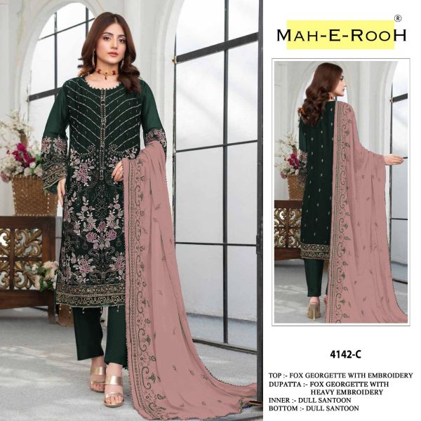 MAAH E ROOH 4142 C PAKISTANI SUITS IN INDIA