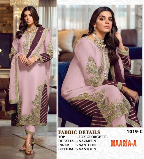 MAARIA A 1019 C PAKISTANI SUITS IN INDIA