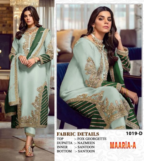 MAARIA A 1019 D PAKISTANI SUITS IN INDIA