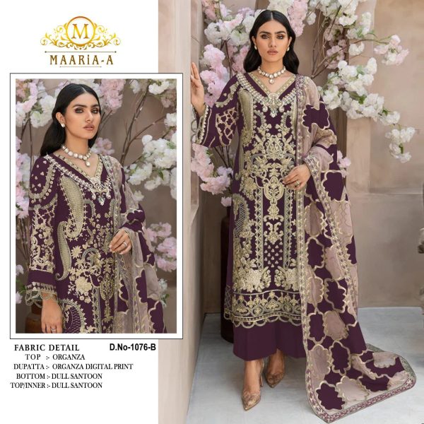 MAARIA A 1076 B PAKSTANI SUITS WHOLESALE