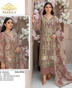 MAARIA A 1076 E PAKSTANI SUITS WHOLESALE