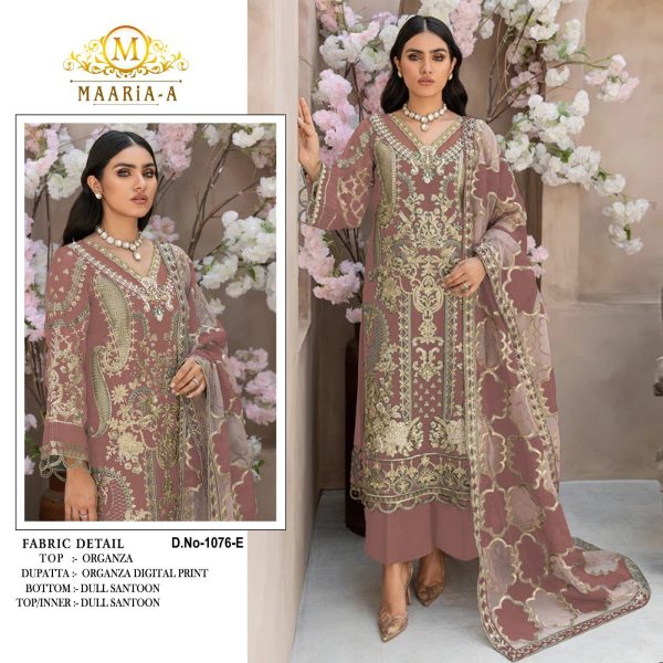 MAARIA A 1076 E PAKSTANI SUITS WHOLESALE