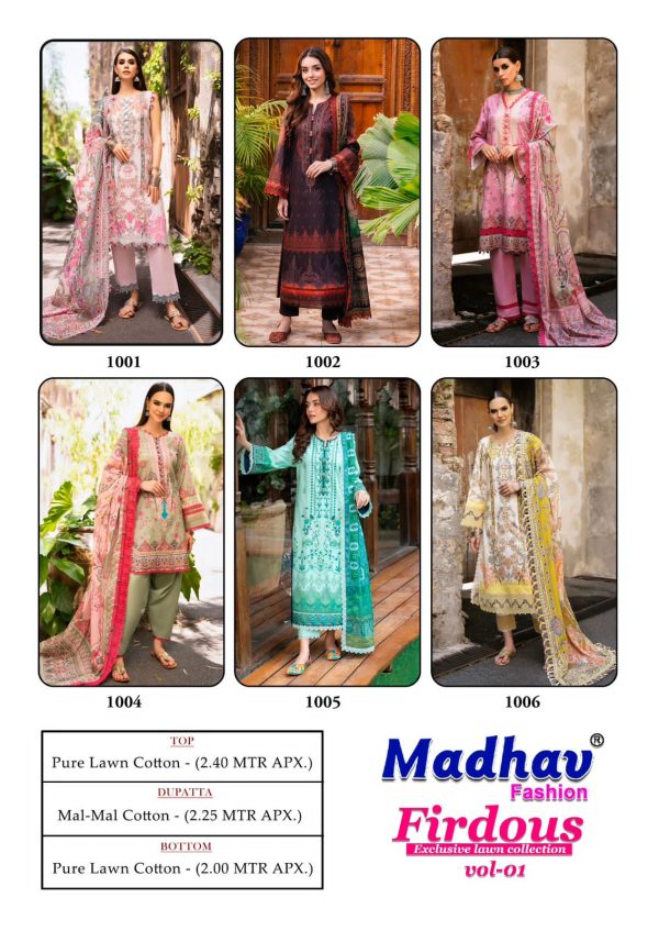 MADHAV FASHION FIRDOUS VOL 1 WHOLESALE