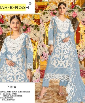 MAH E ROOH 4141 A TO H SALWAR SUITS WHOLESALE