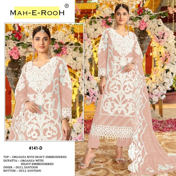 MAH E ROOH 4141 A TO H SALWAR SUITS WHOLESALE