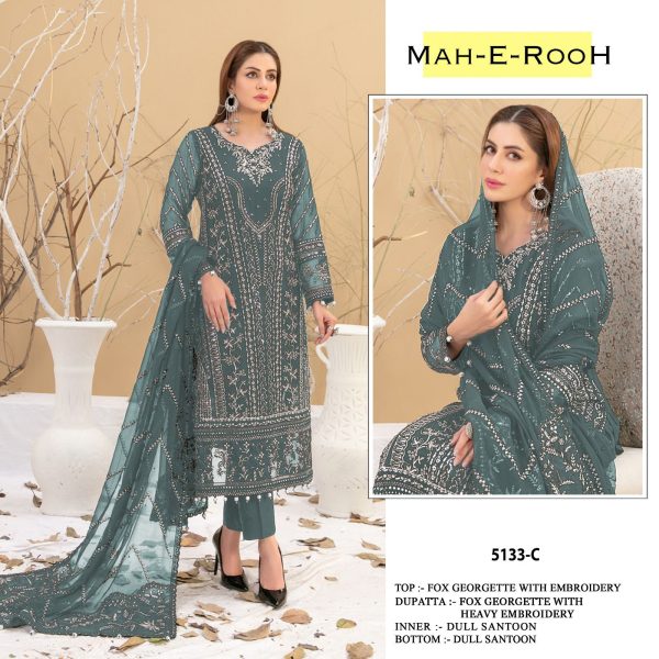 MAH E ROOH 5133 A TO H PAKISTANI SALWAR KAMEEZ