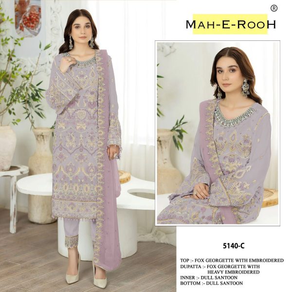 MAH E ROOH 5140 C SALWAR SUITS WHOLESALE