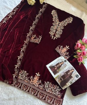 MEHBOOB TEX 1198 A VELVET PAKISTANI SUITS