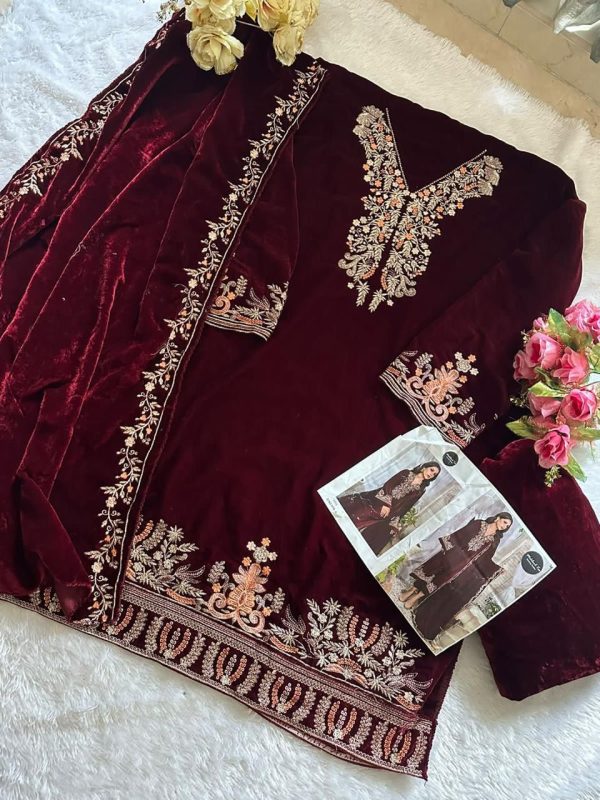 MEHBOOB TEX 1198 A VELVET PAKISTANI SUITS