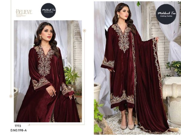 MEHBOOB TEX 1198 A VELVET PAKISTANI SUITS