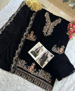 MEHBOOB TEX 1198 B VELVET PAKISTANI SUITS