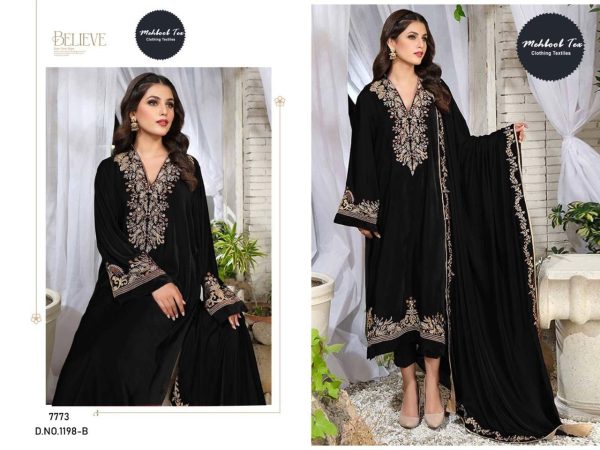 MEHBOOB TEX 1198 B VELVET PAKISTANI SUITS