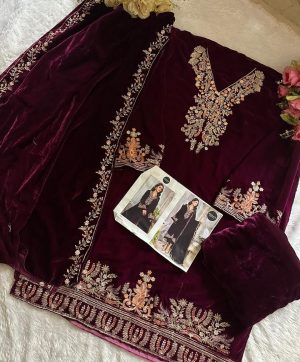 MEHBOOB TEX 1198 D VELVET PAKISTANI SUITS