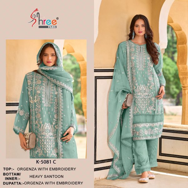 SHREE FABS K 5081 C PAKISTANI SALWAR SUITS