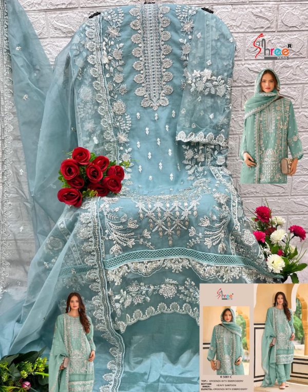 SHREE FABS K 5081 C PAKISTANI SALWAR SUITS