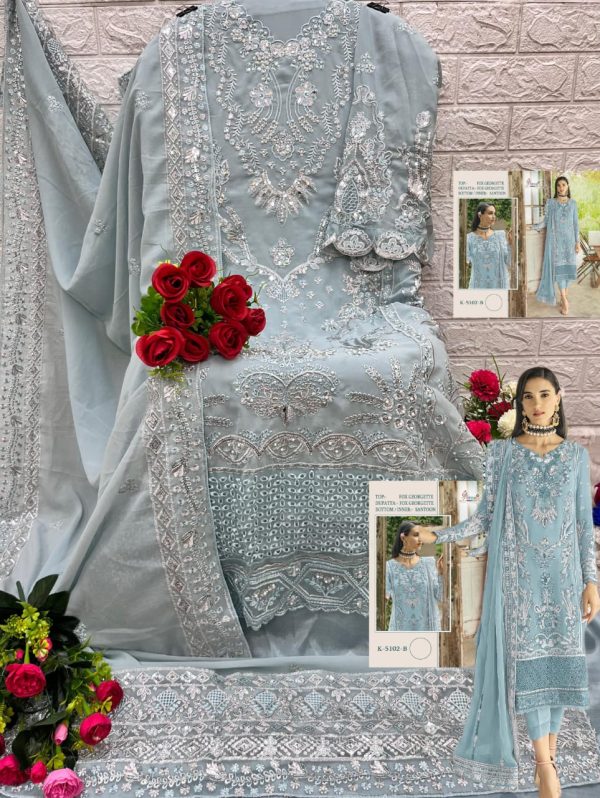 SHREE FABS K 5102 B PAKISTANI SUITS WHOLESALE