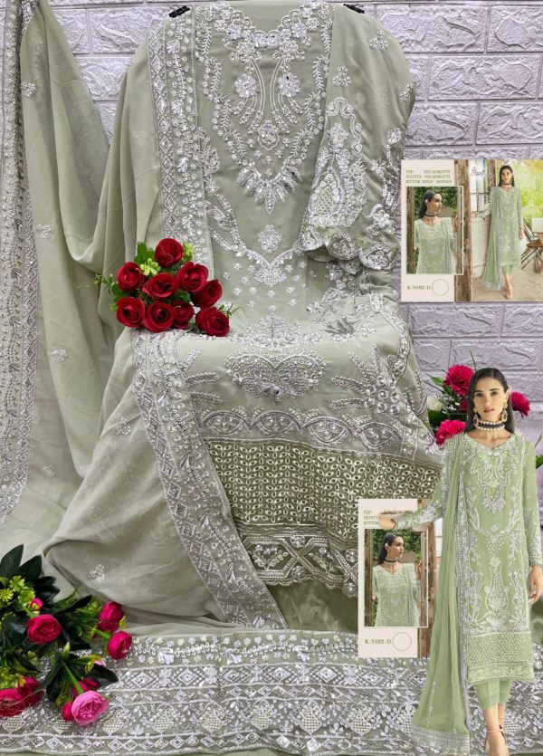 SHREE FABS K 5102 D PAKISTANI SUITS WHOLESALE